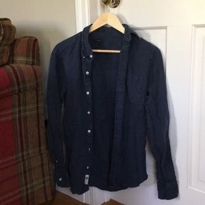 J. Crew casual navy button down